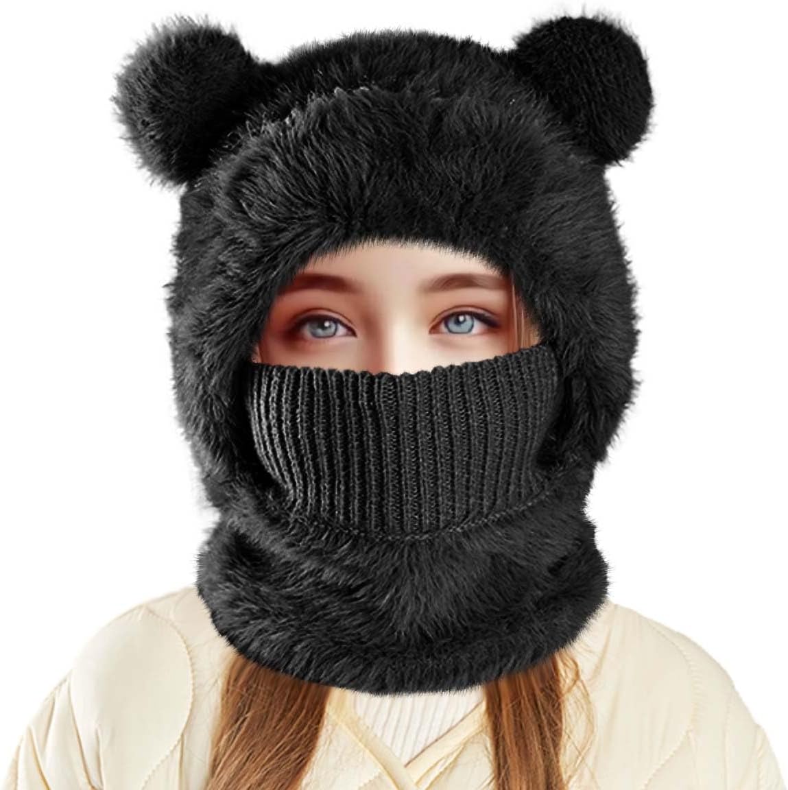Winter Ski Mask Balaclava for Kids Windproof Warm Face Cover