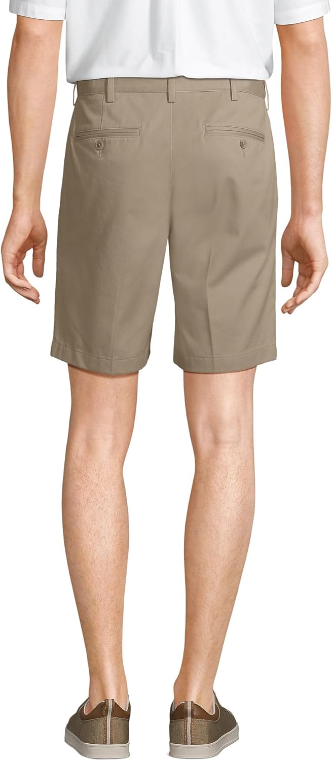 Lands End Comfort Waist 9 in No Iron Chino Shorts
