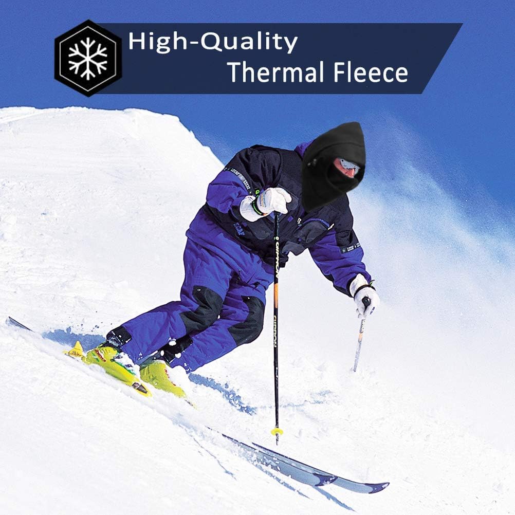 HIG Balaclava Ski Mask 2 Pcs - Windproof Fleece
