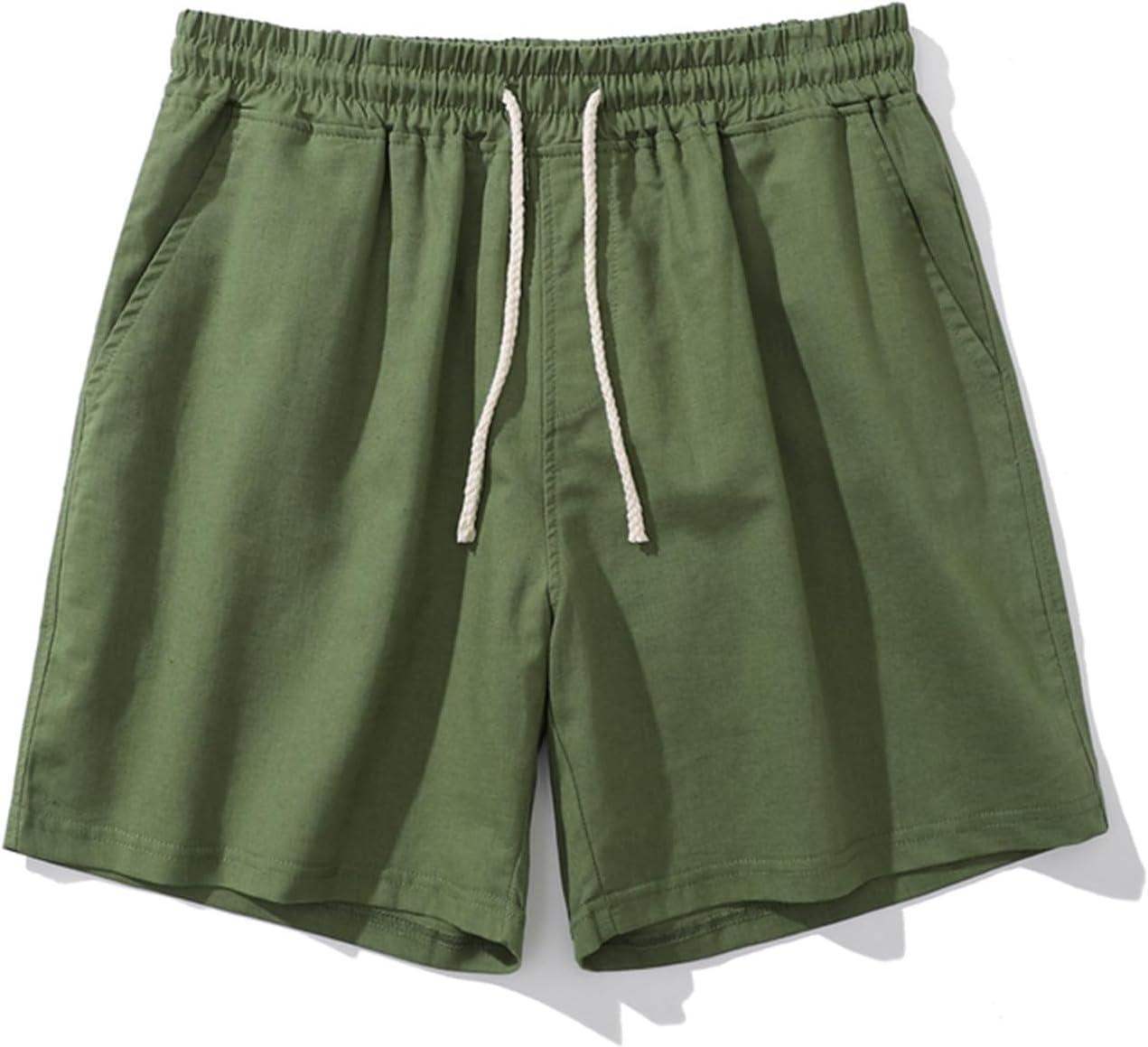 Generic Mens Elastic Waist Shorts - Loose Fit