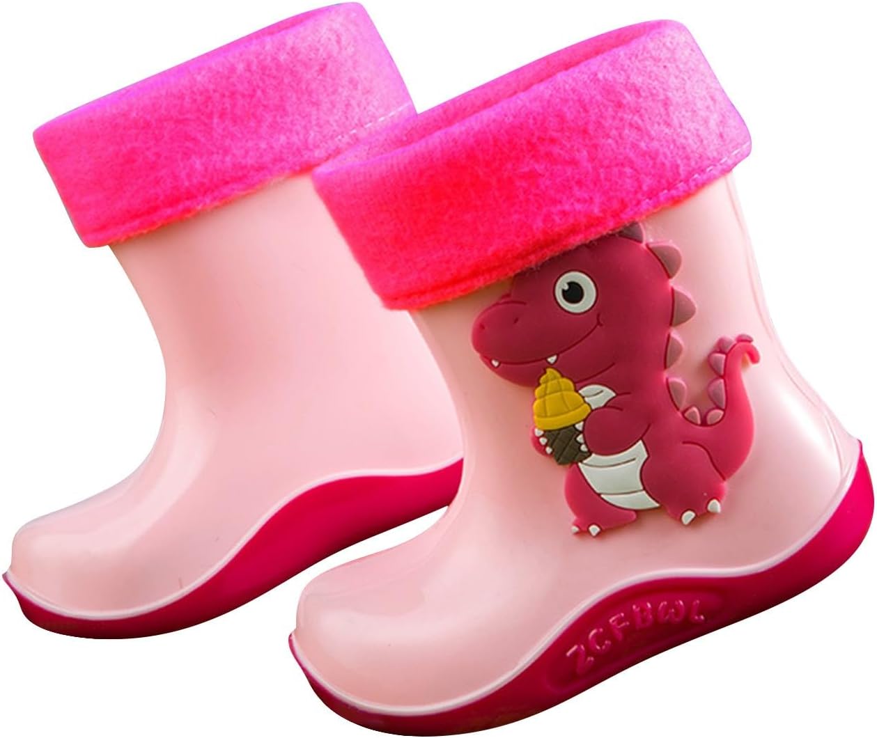 Dinosaur Print Water-Resistant Rain Boots for Kids