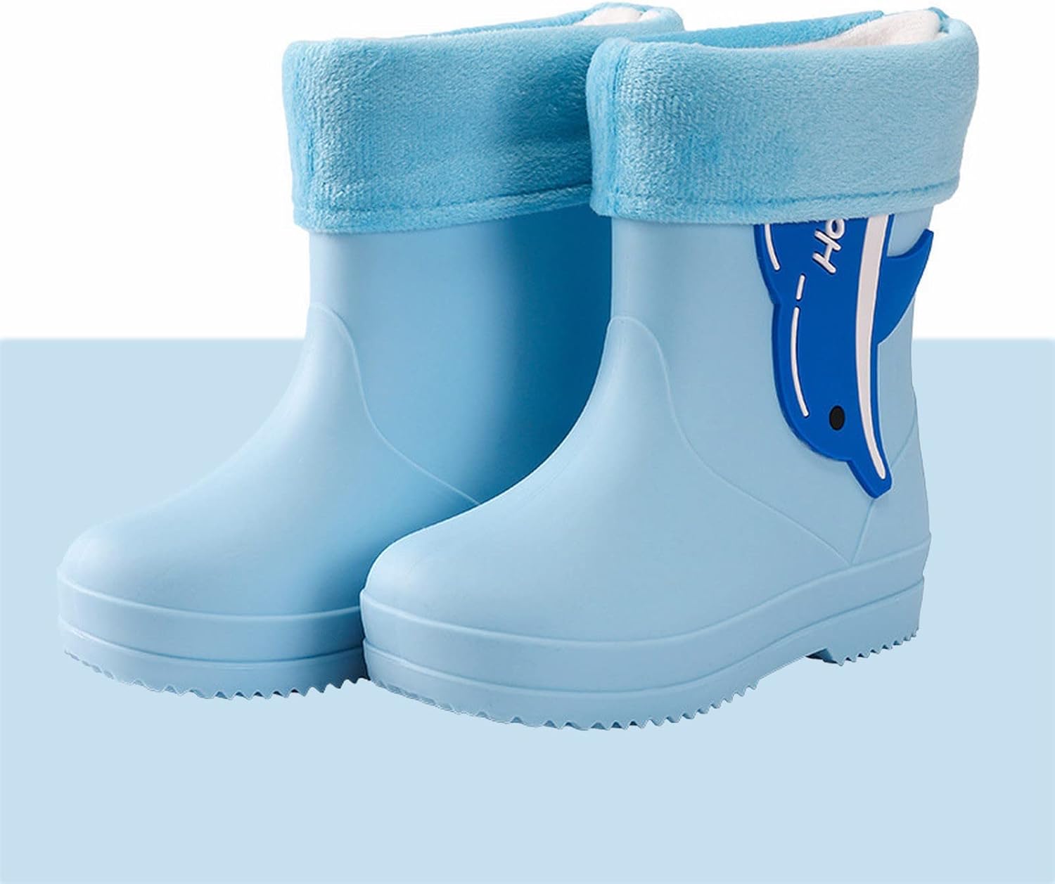 Rain Boots for Toddlers Waterproof Insulated Slip-On Kids Toddler