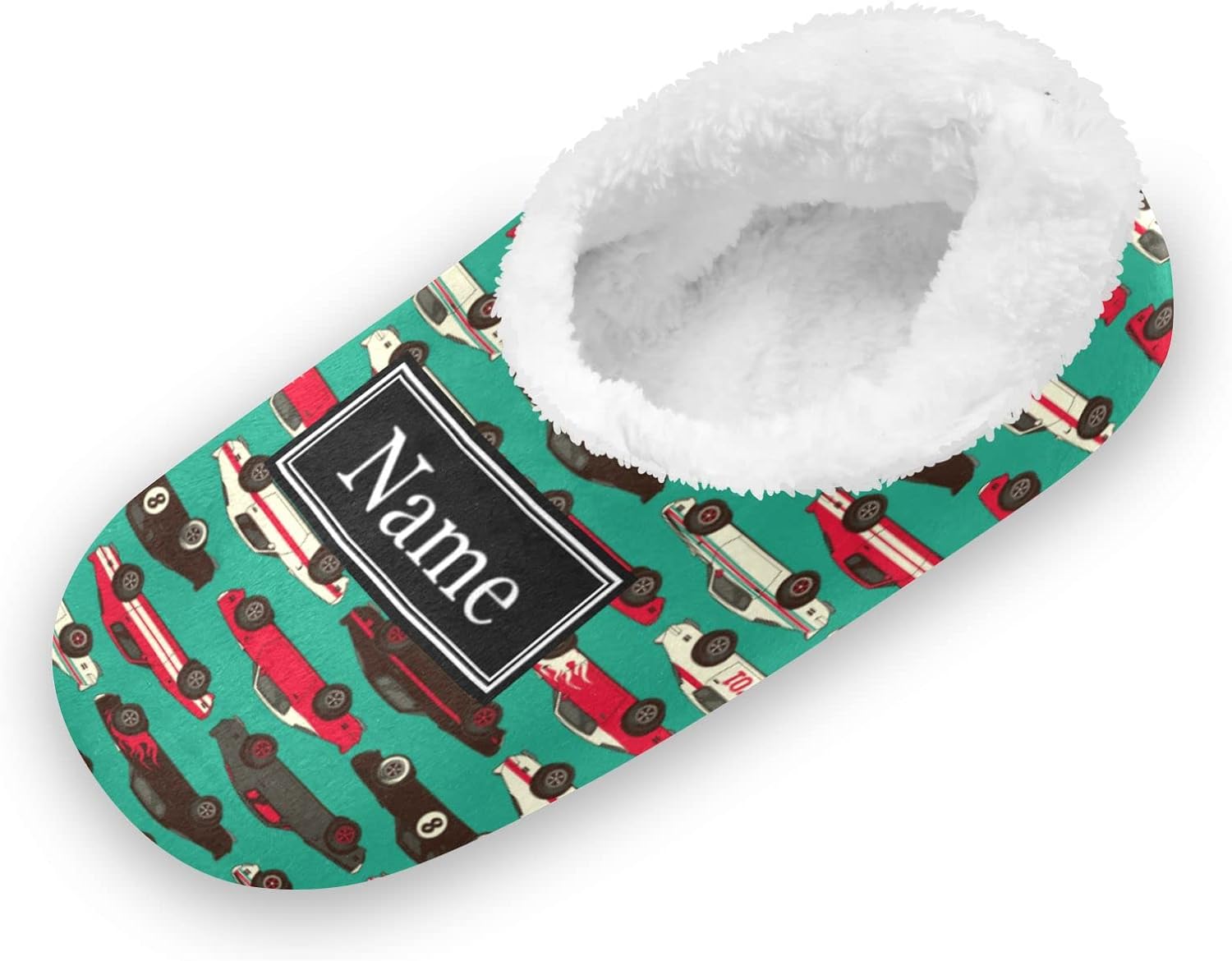 American Muscle Racing Car Kids Slippers