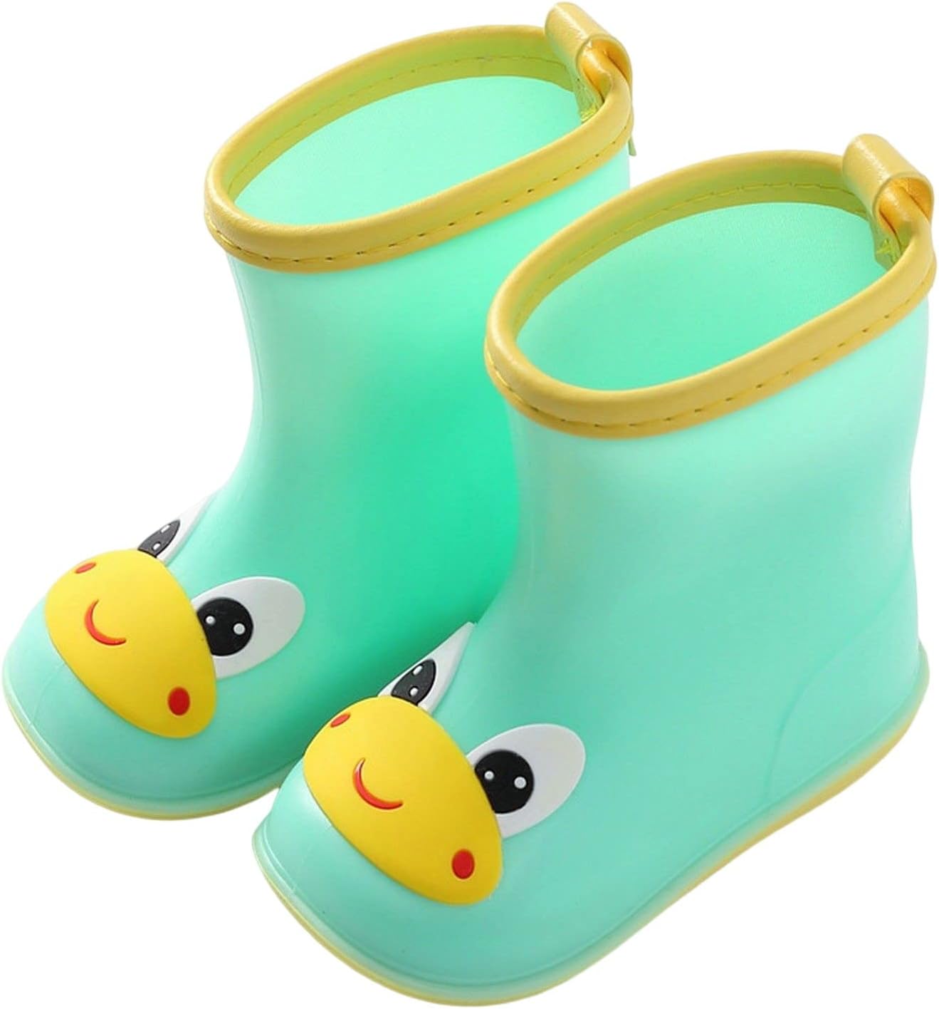 Cartoon-Backed Water-Resistant Toddler Rain Boots for Kids