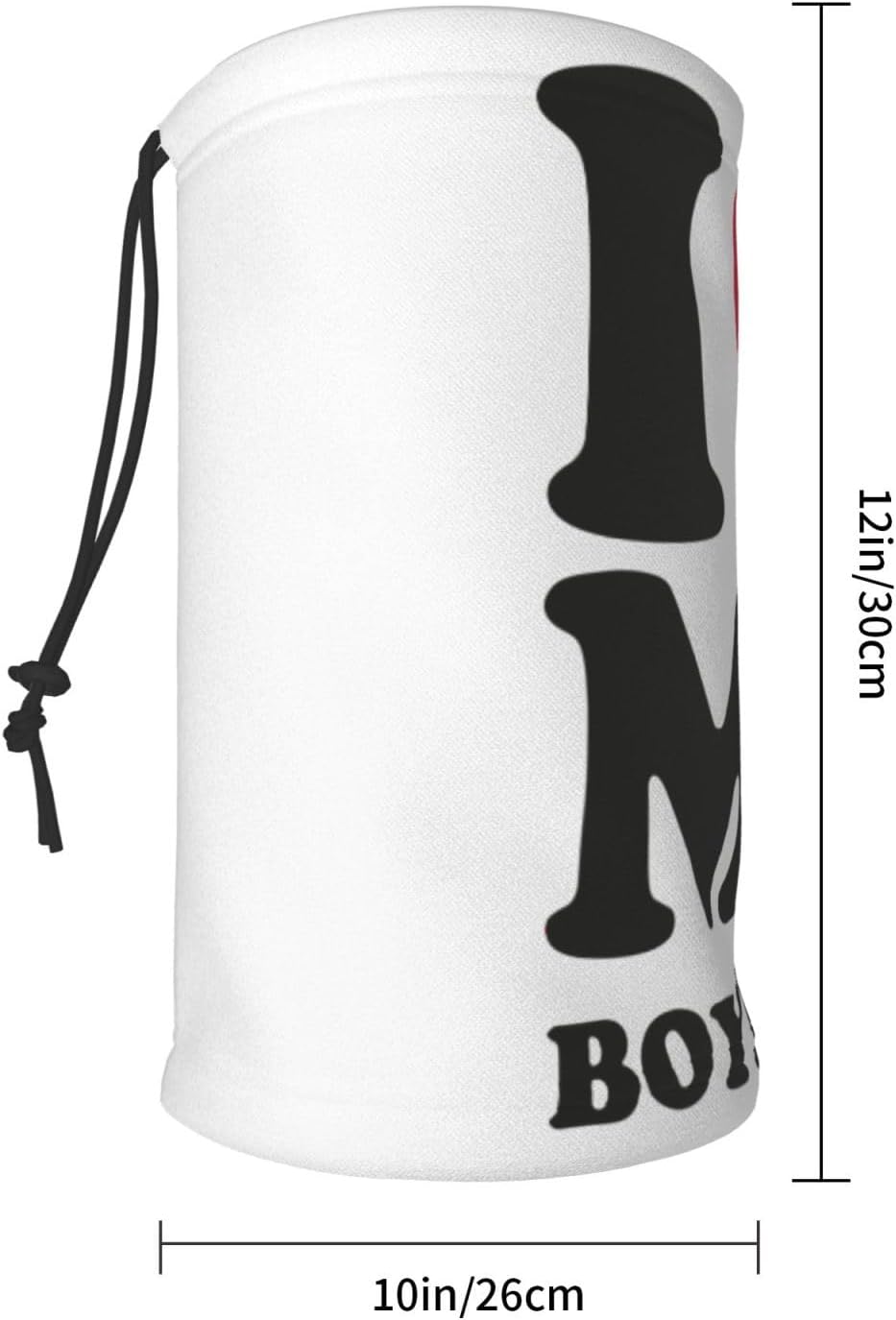 I Love My Boyfriend Shield Scarf Balaclava Half Mask