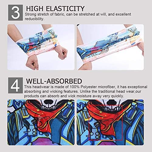 DHSOU - Minimal 100 polyester neck gaiter multi-use face protection