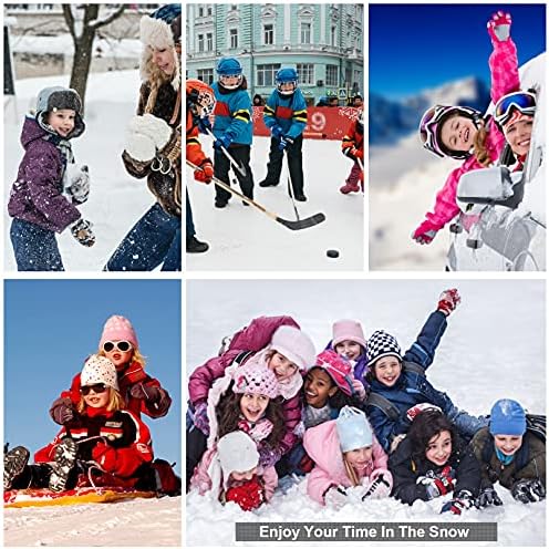 Toomett Kids Hiking Snow Pants Boys Girls Insulated Fleece-Lined Shell Pants