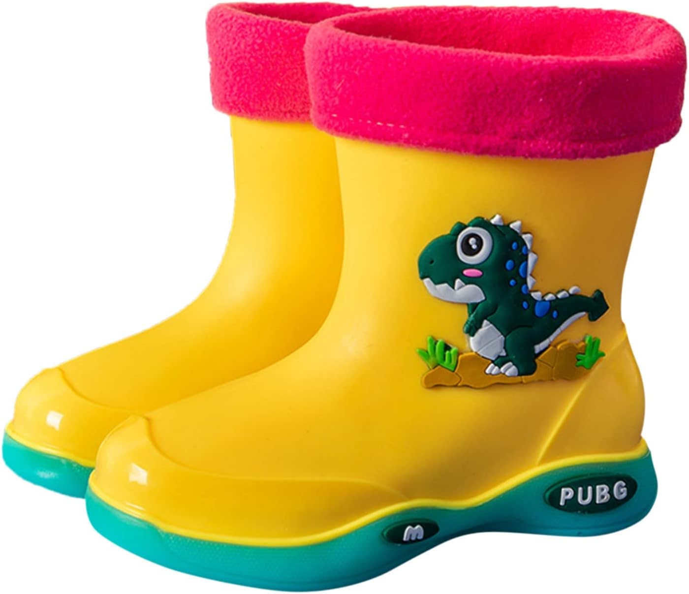 Toddler Dinosaur Rain Boots Waterproof Winter Shoes for Kids