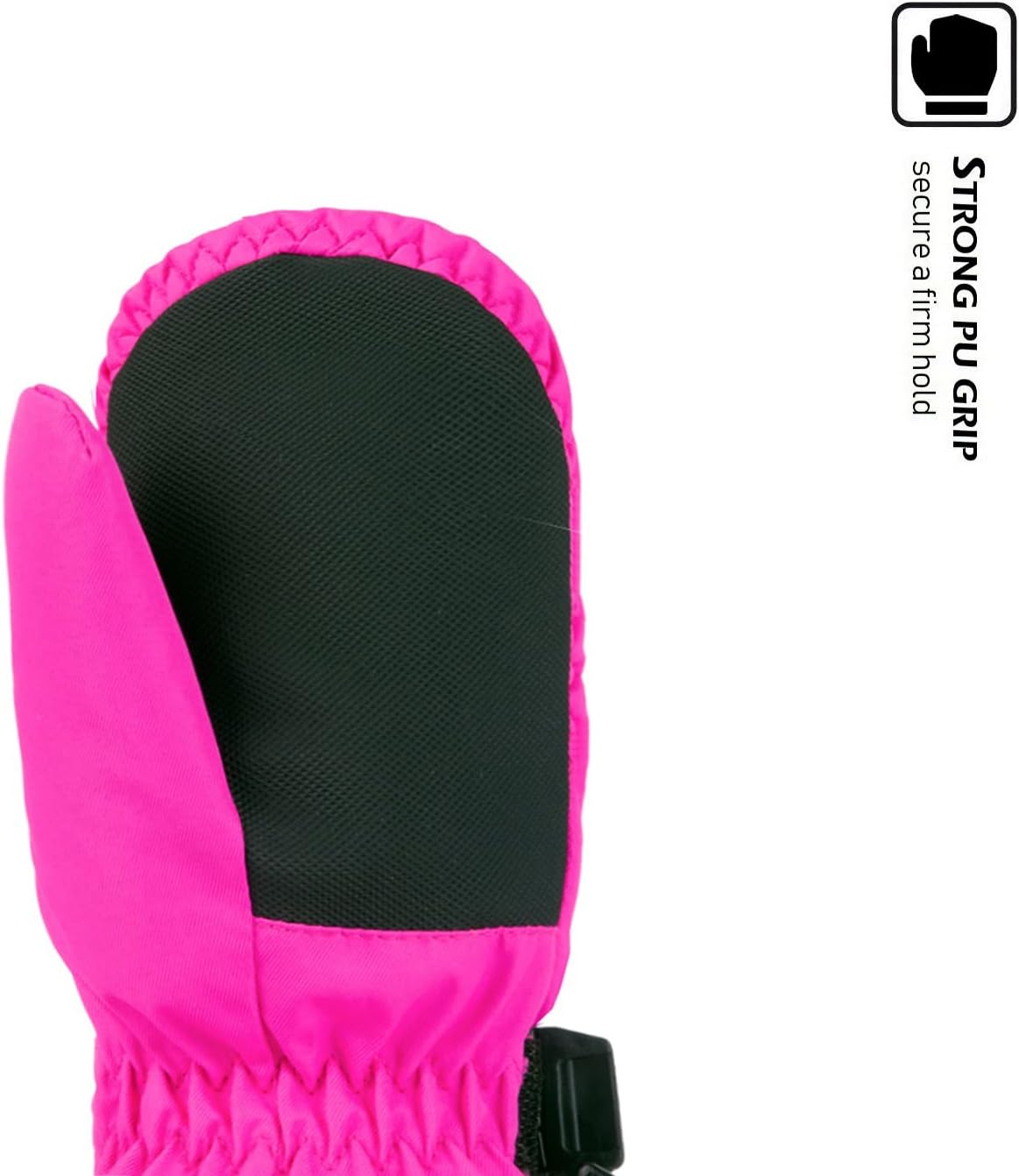 HIGHCAMP Winter Snow Mitten Gloves for Kids