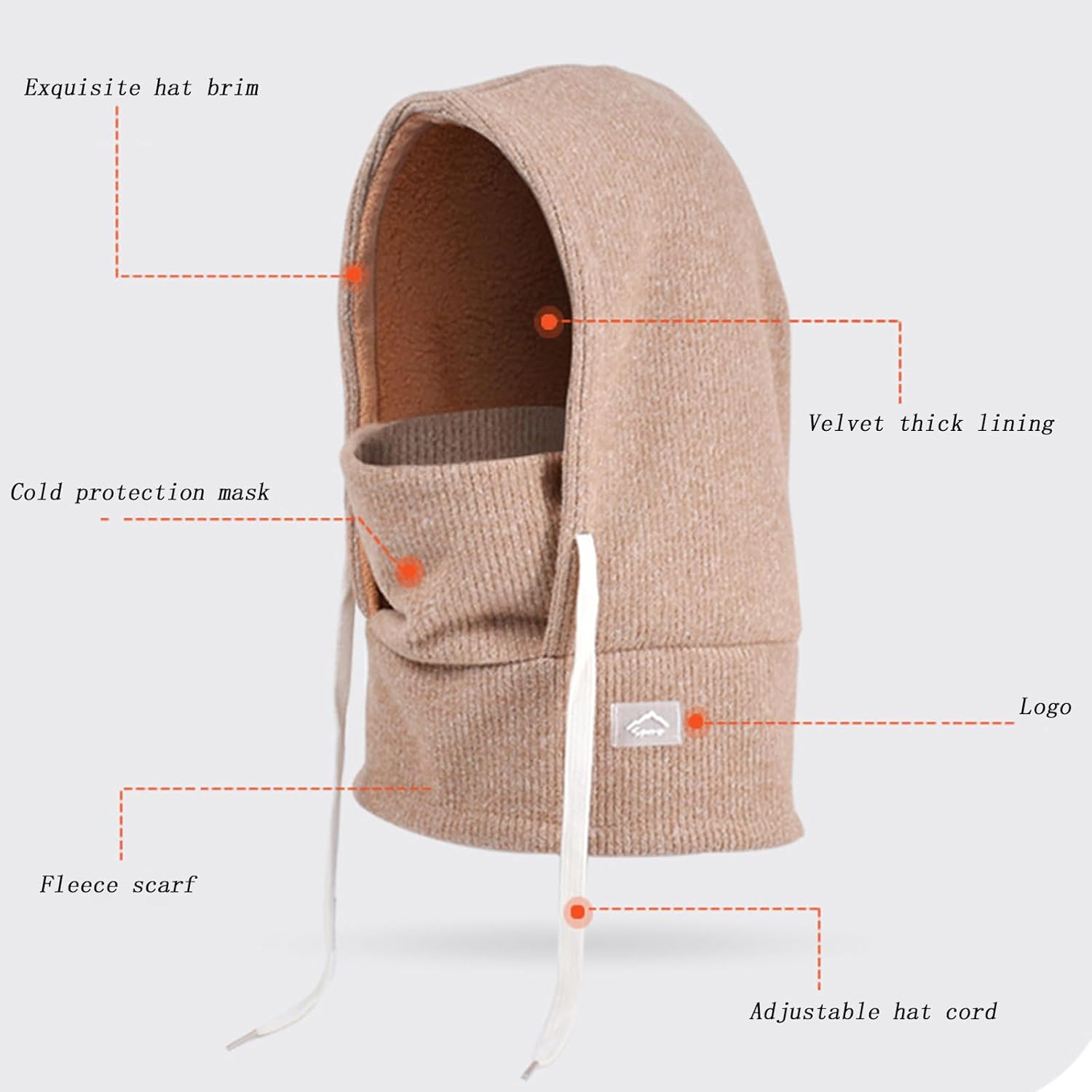 Warm Balaclava Ski Mask for Kids