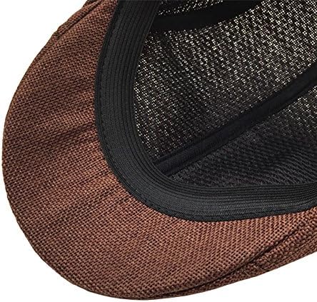 Adjustable Flat bigot Hat for Men Style Strength Mens Newsboy Cap