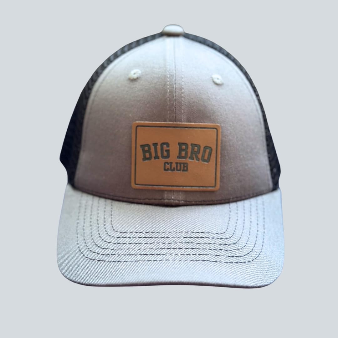 Big Bro Club Snapback Leather Patch Hat