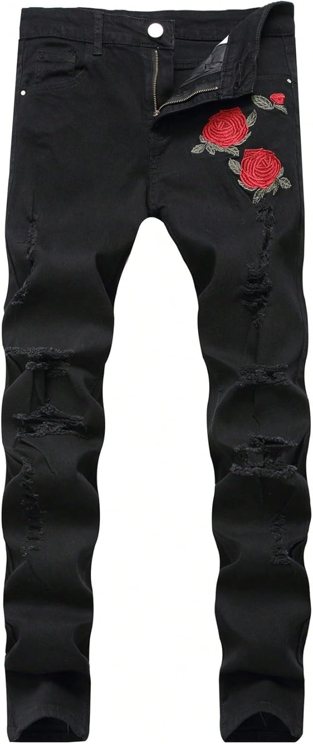 MLANM Slim Fit Stretch Jeans