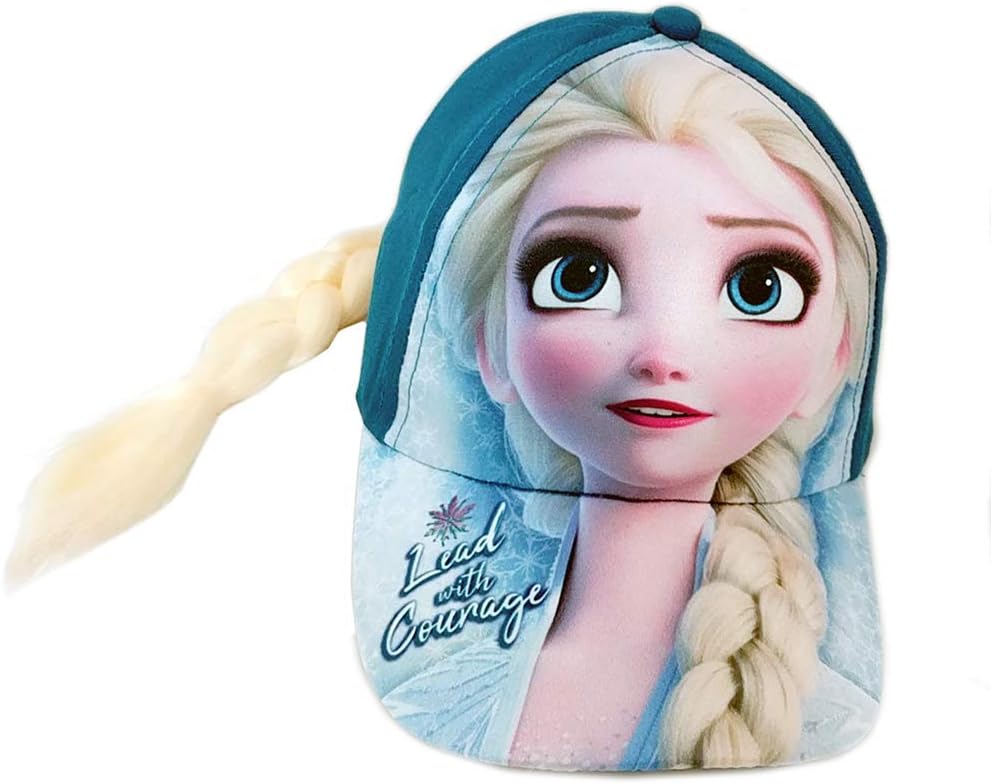 Disney Frozen Elsa Cap with Ponytail in Courage Blue