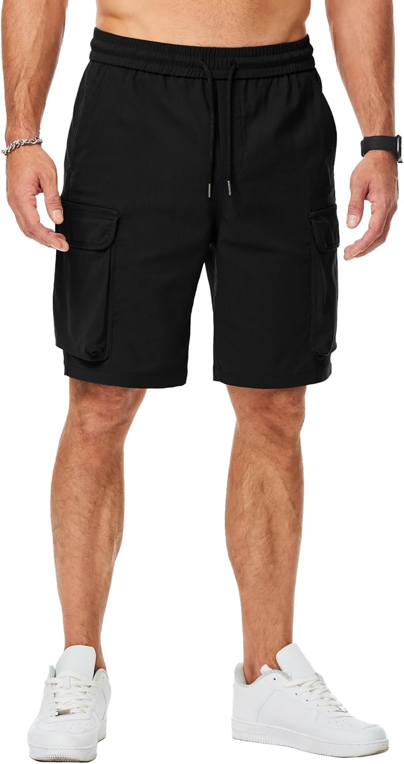 Mens Stretch Cargo Shorts