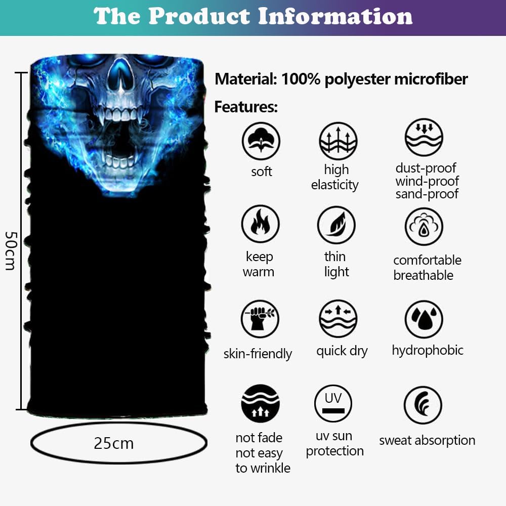 Sidasion Multi-Purpose Neck Gaiter Mask