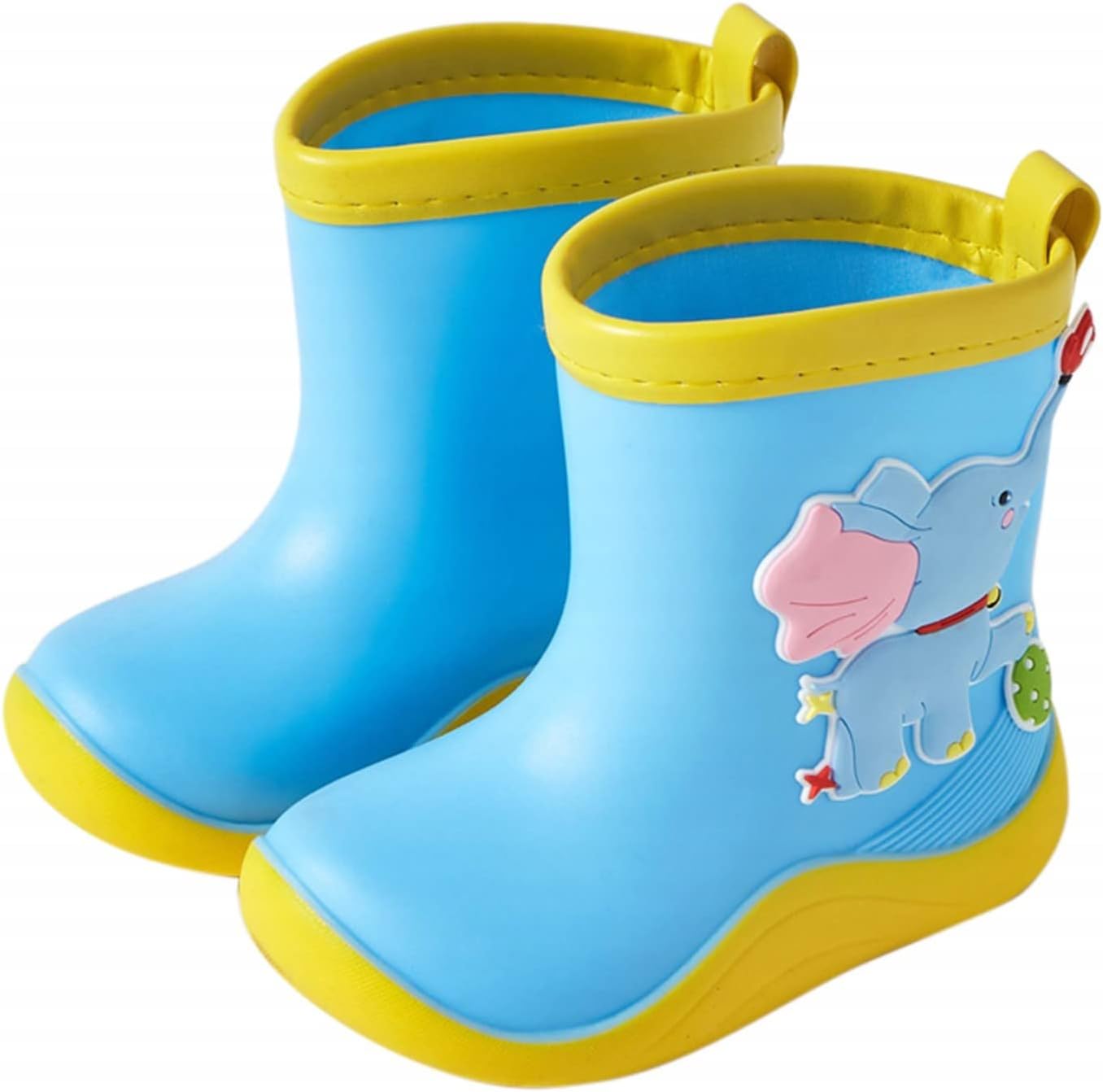 Generic Kids Rain Boots Toddler waterproof mud boots with Cute Cartoon Design