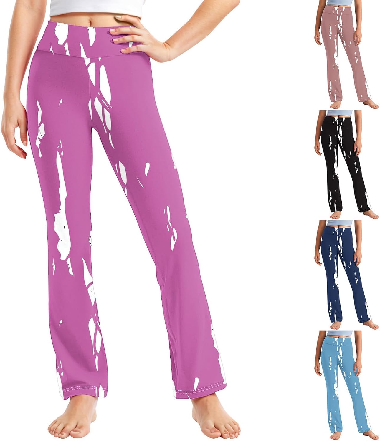 Comfortable Tie Dye Yoga Pants for Kids