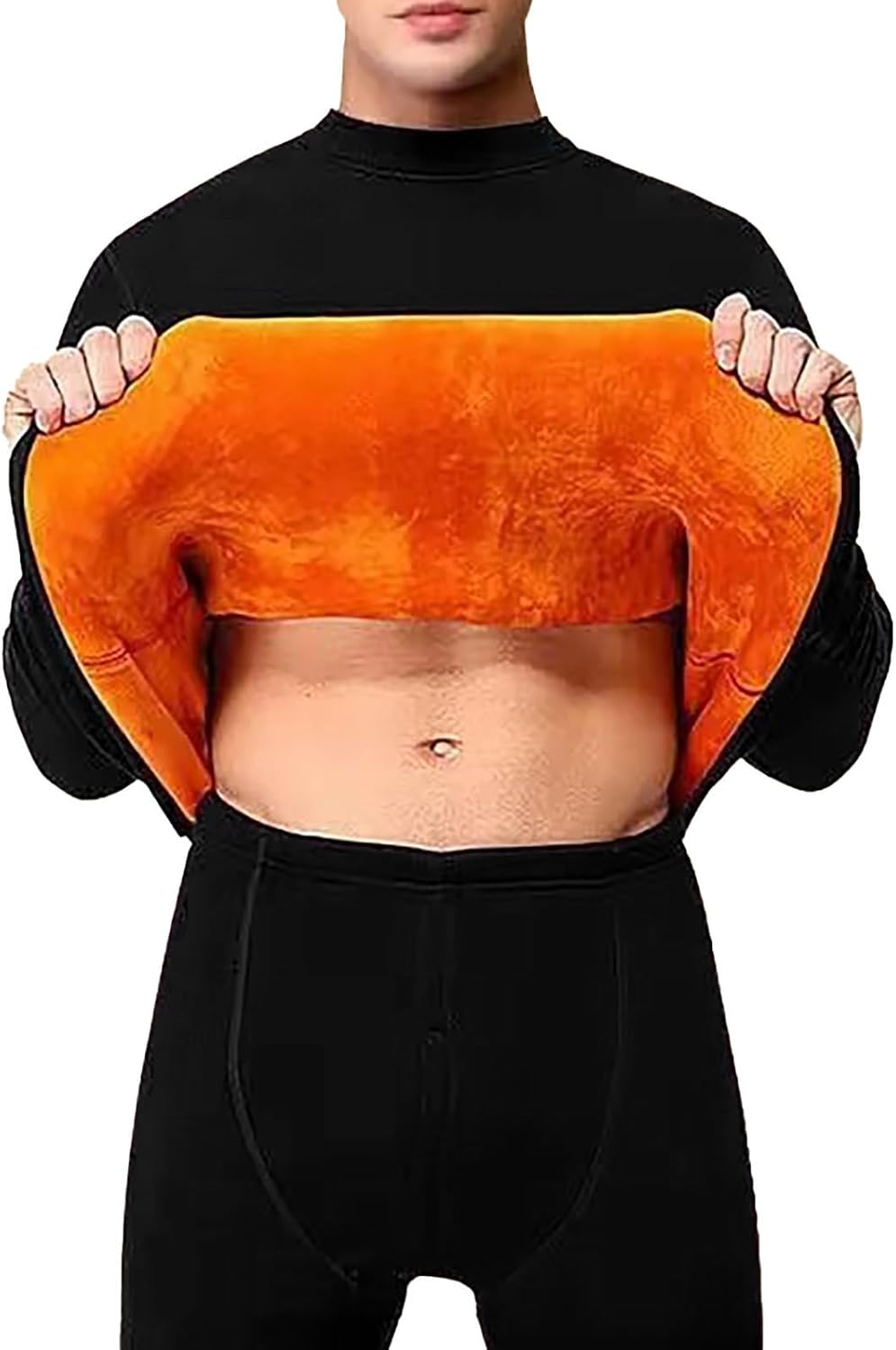 Warm Long Sleeve Thermal Shirt for Men - Outdoor Base Layer