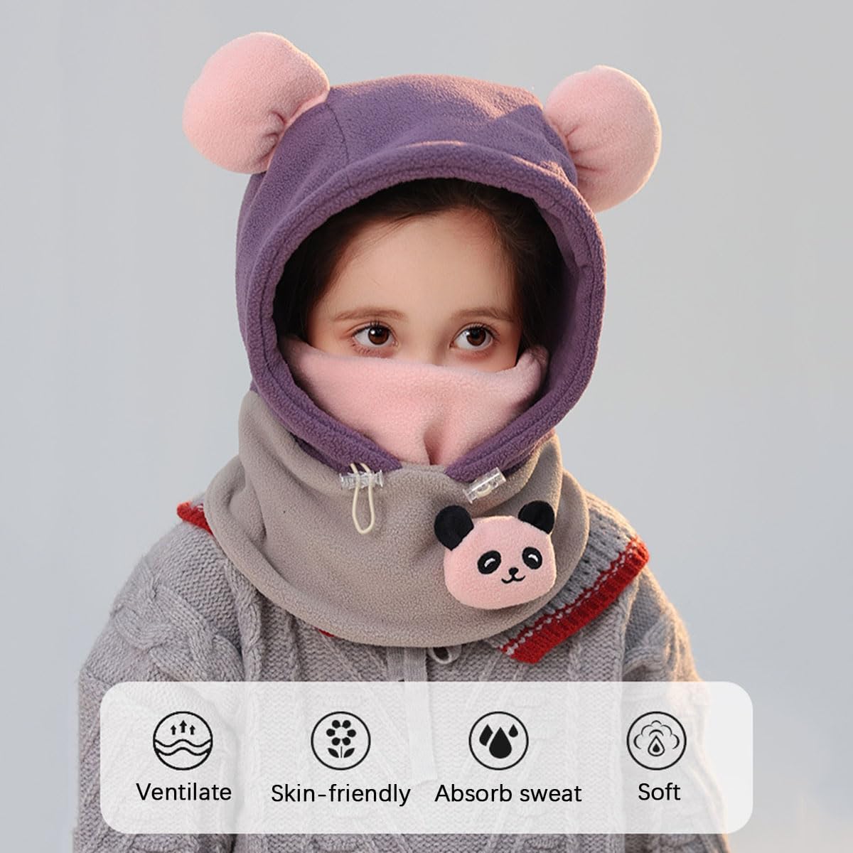 Cool Ski Balaclava with Hood for Kids and Adults