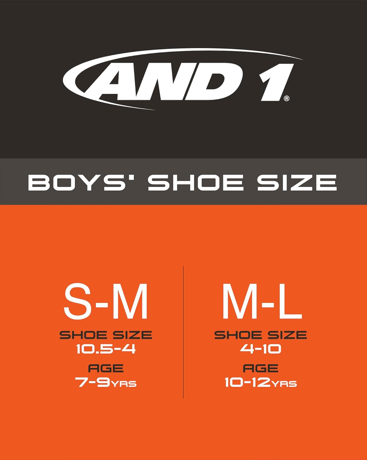 AND1 Boys Athletic Cushion Quarter Cut Socks 16 Pack
