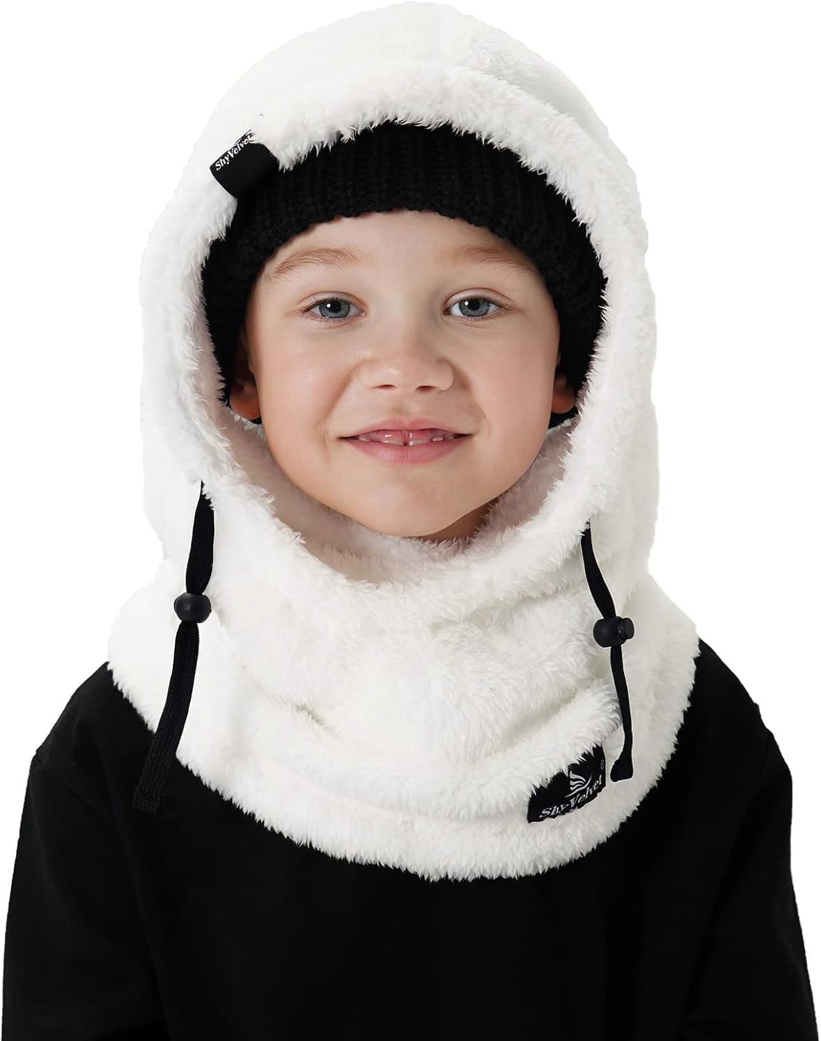 Shy Velvet Ski Mask for Kids Winter Balaclava with Fleece Lining