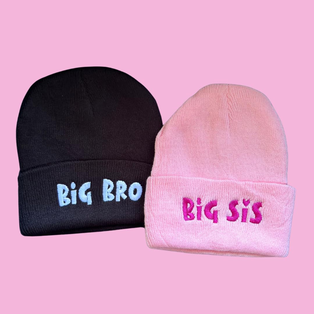 Matching Sibling Beanies for Big Brother Little Sis