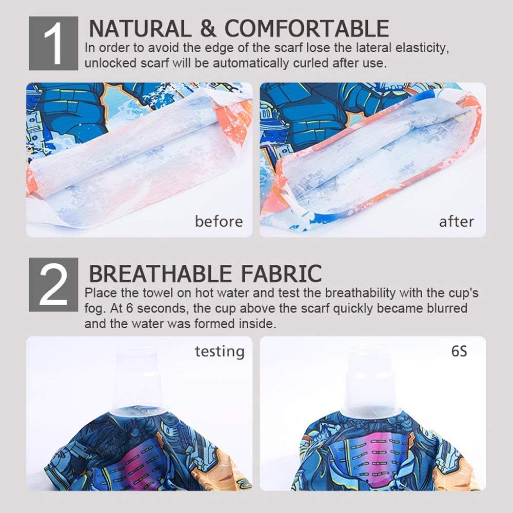 DHSOU - Minimal 100 polyester neck gaiter multi-use face protection