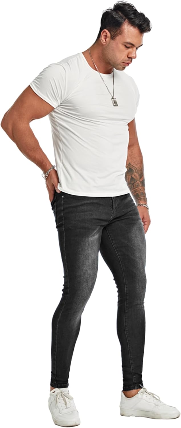 Mens Slim Fit Ripped Jeans