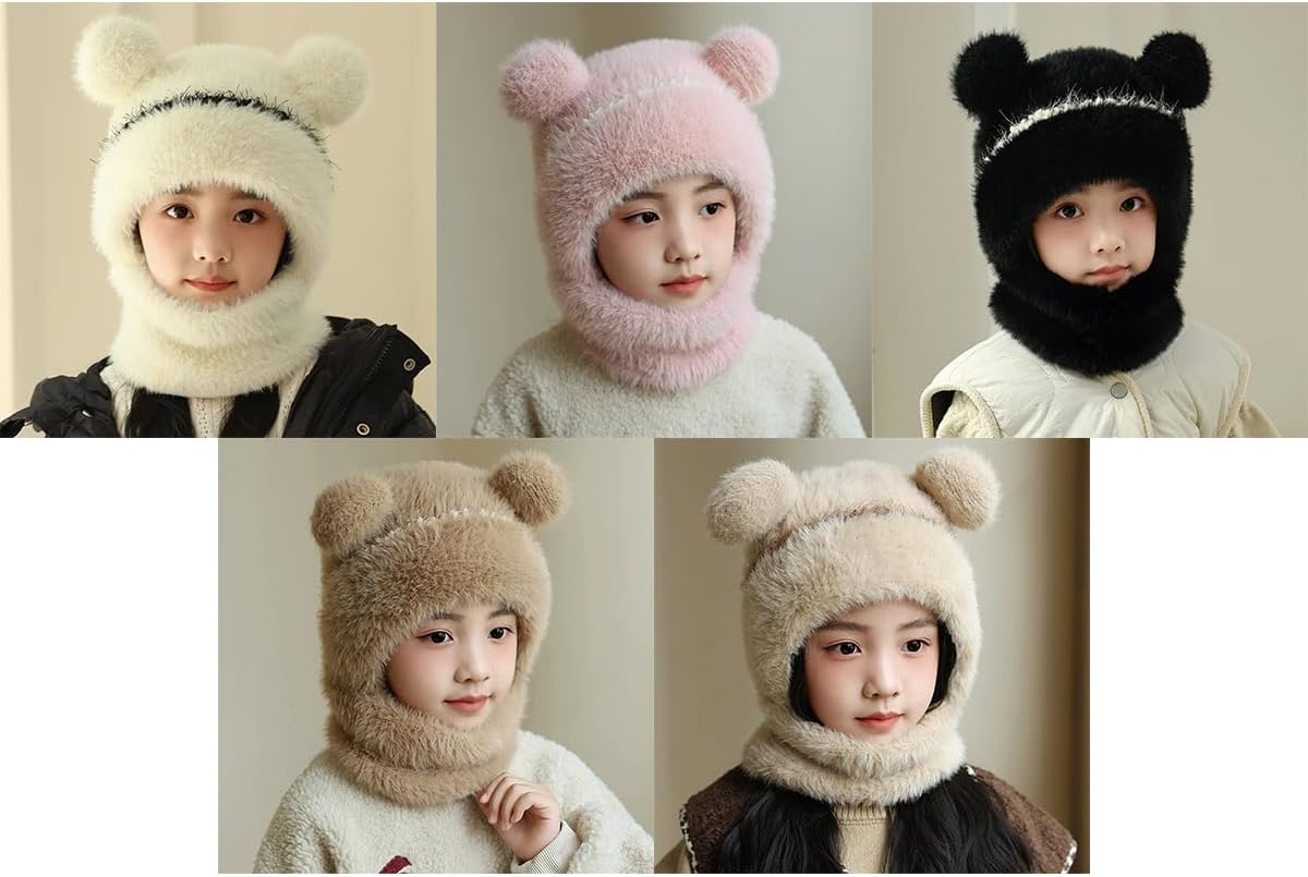 ECYC Kids Winter Hat with Neck Warmer