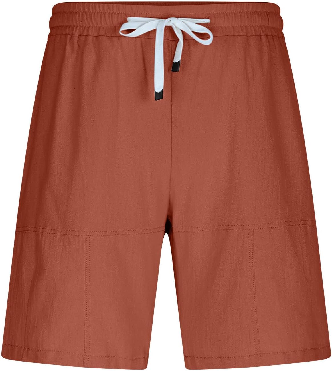 Xiaojmake Linen Elastic Flat Front Shorts