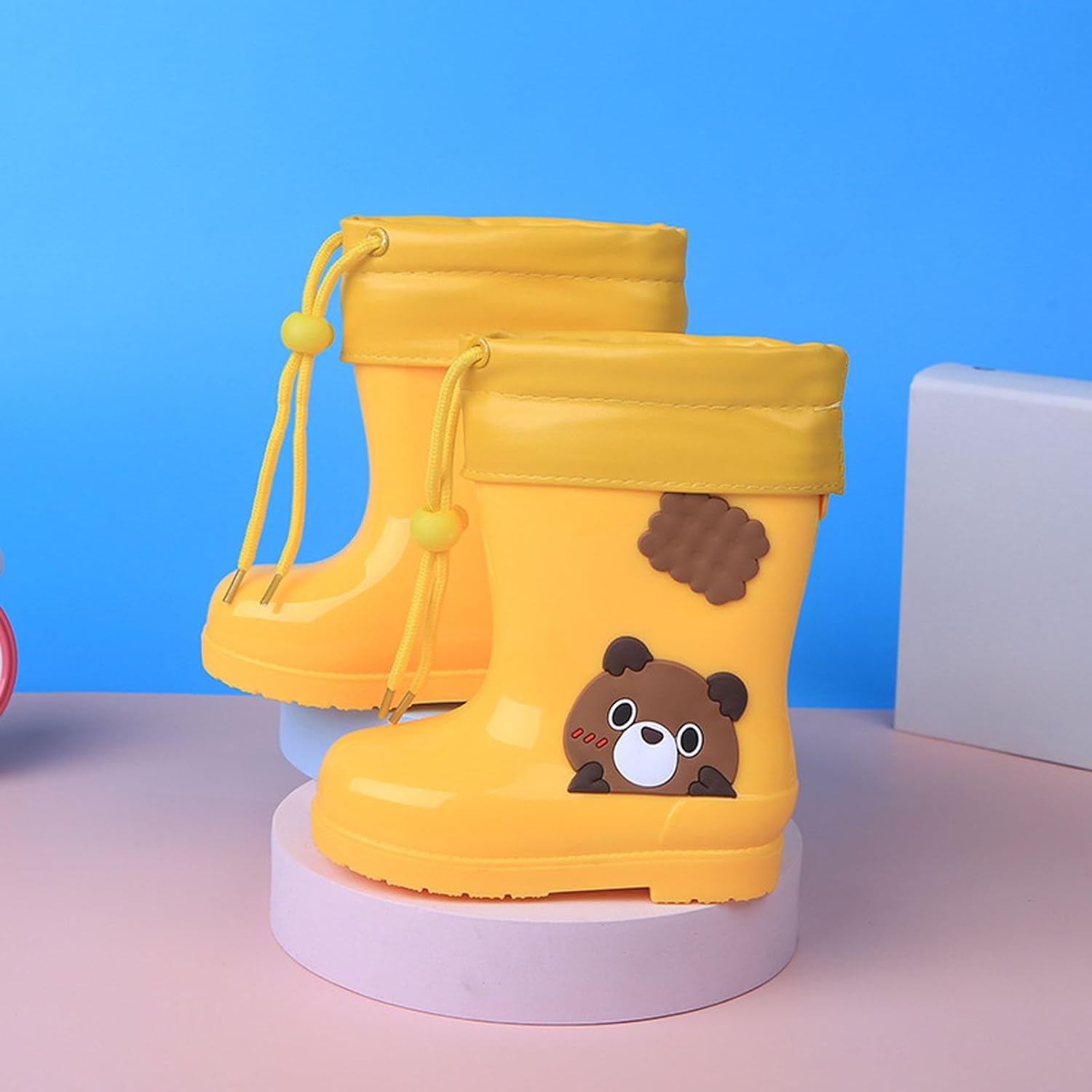 Bring Me Lofty Plush Bear Rain Boots for Kids