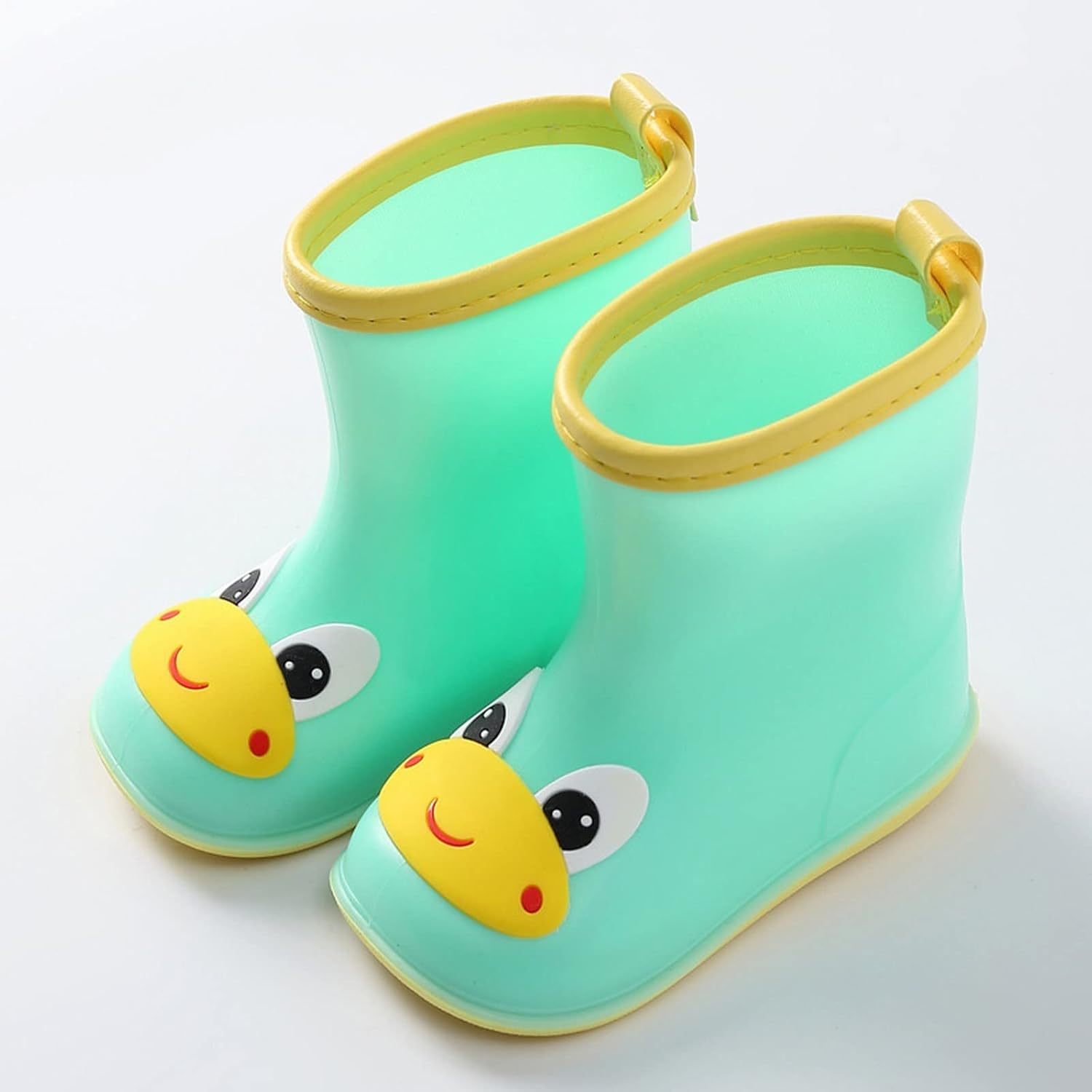 Cartoon-Backed Water-Resistant Toddler Rain Boots for Kids