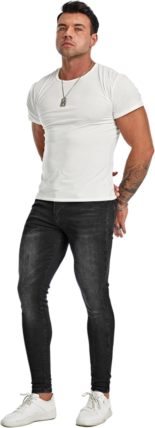 Mens Slim Fit Ripped Jeans