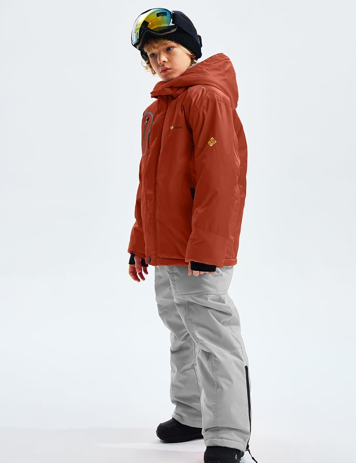GEMYSE Boys SkiBindings Fleece Jacket