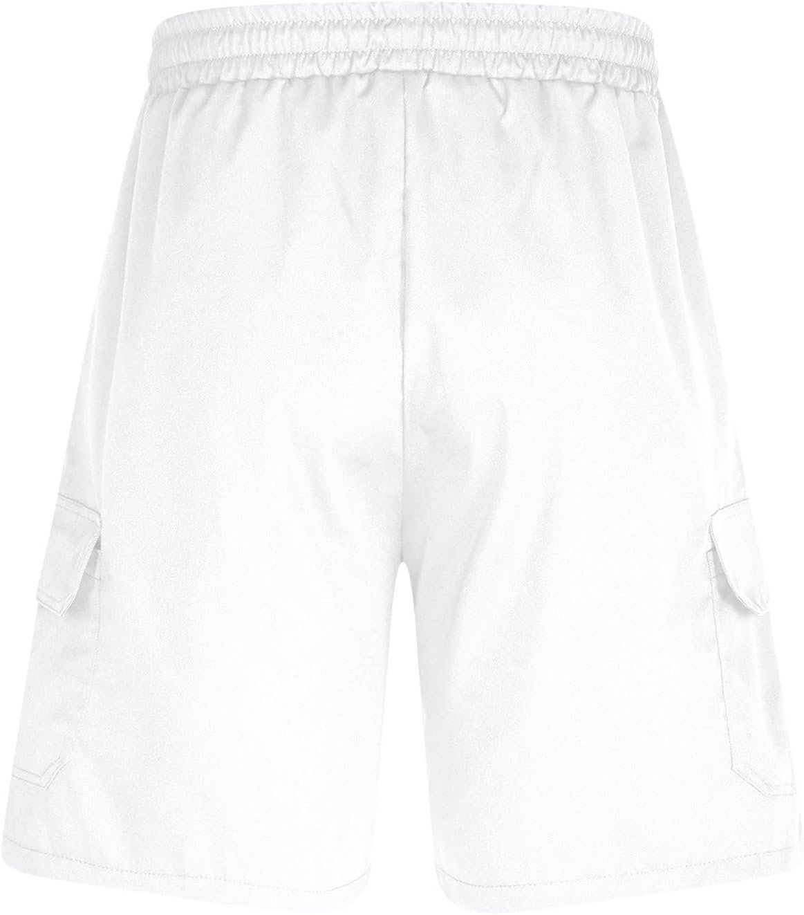 Finelylove Mens Summer Cargo Shorts Lightweight Elastic Waist Pants