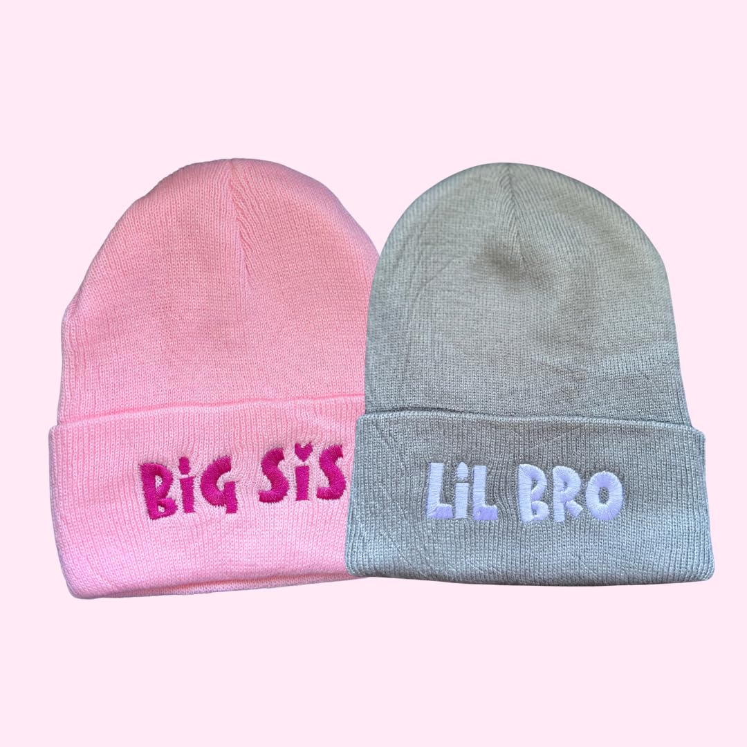 Matching Sibling Beanies for Big Brother Little Sis