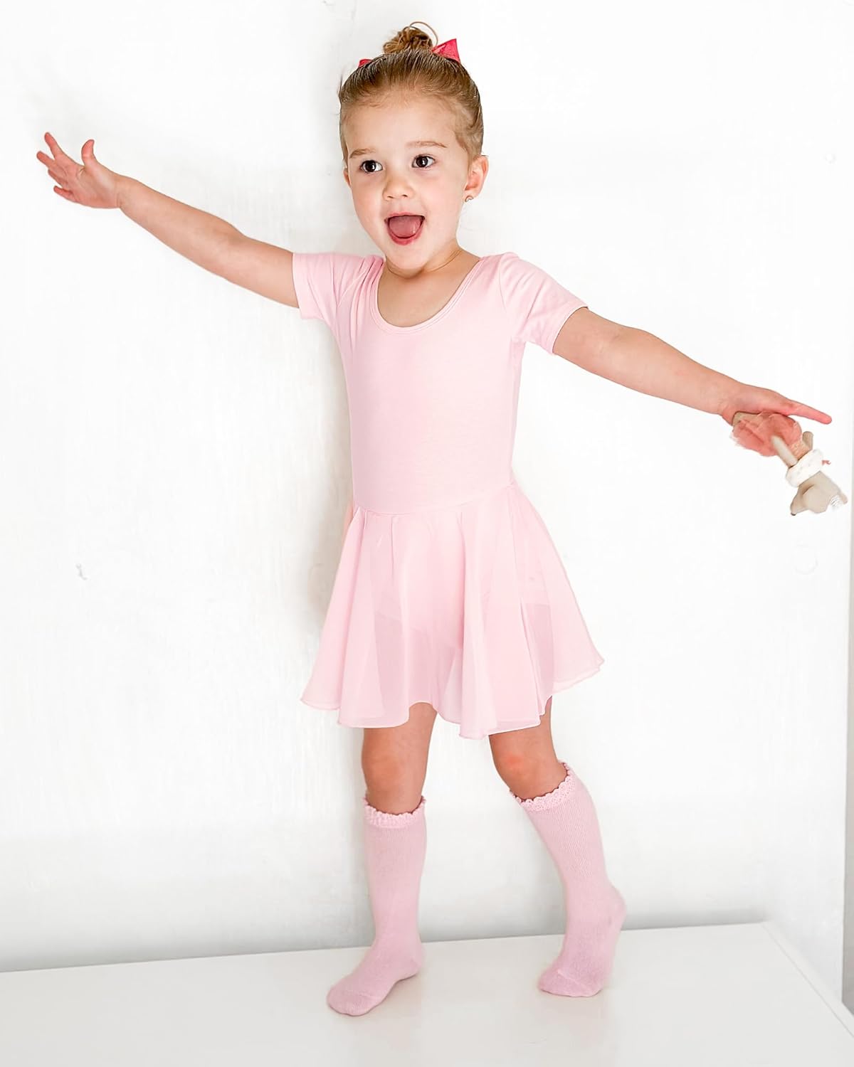 Stelle Ballet Leotard for Girls with Skirt