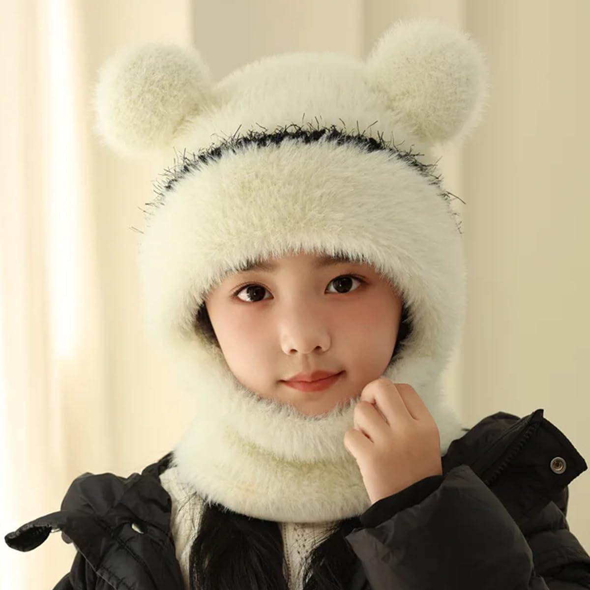 ECYC Kids Winter Hat with Neck Warmer