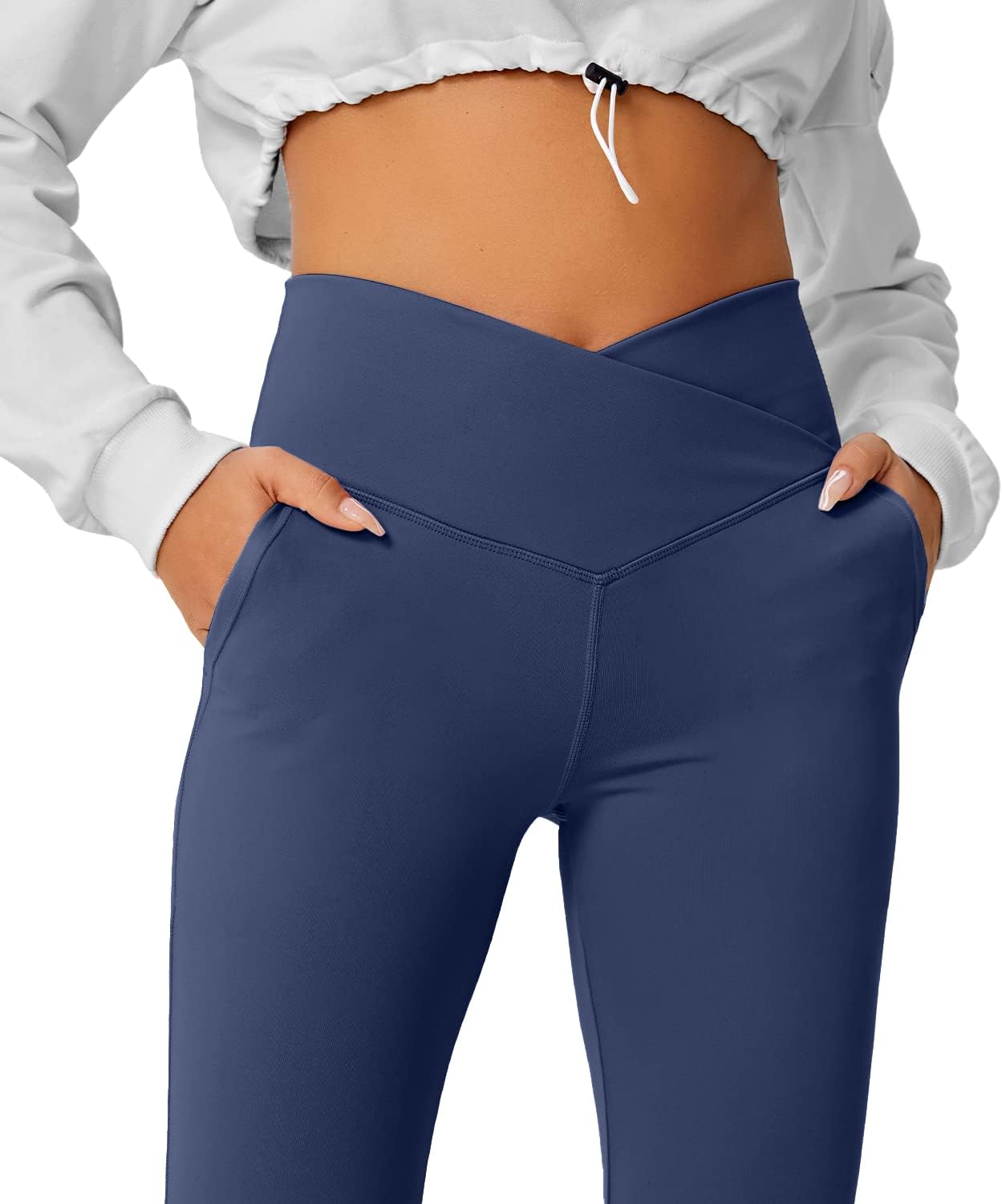 HEGALY Womens High Waist Flare Yoga Pants