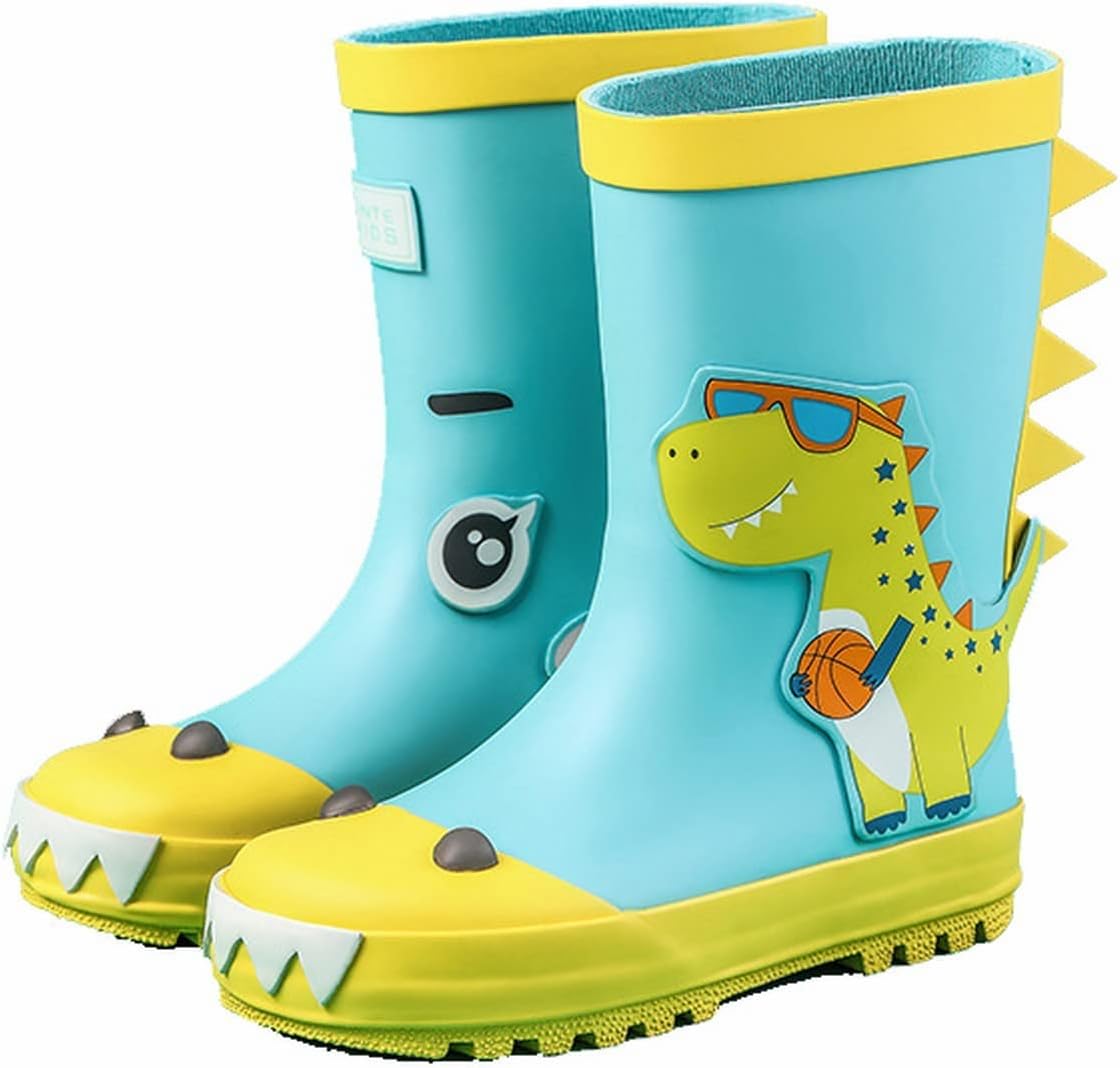 Cute Dinosaur Cartoon Toddler Rain Boots