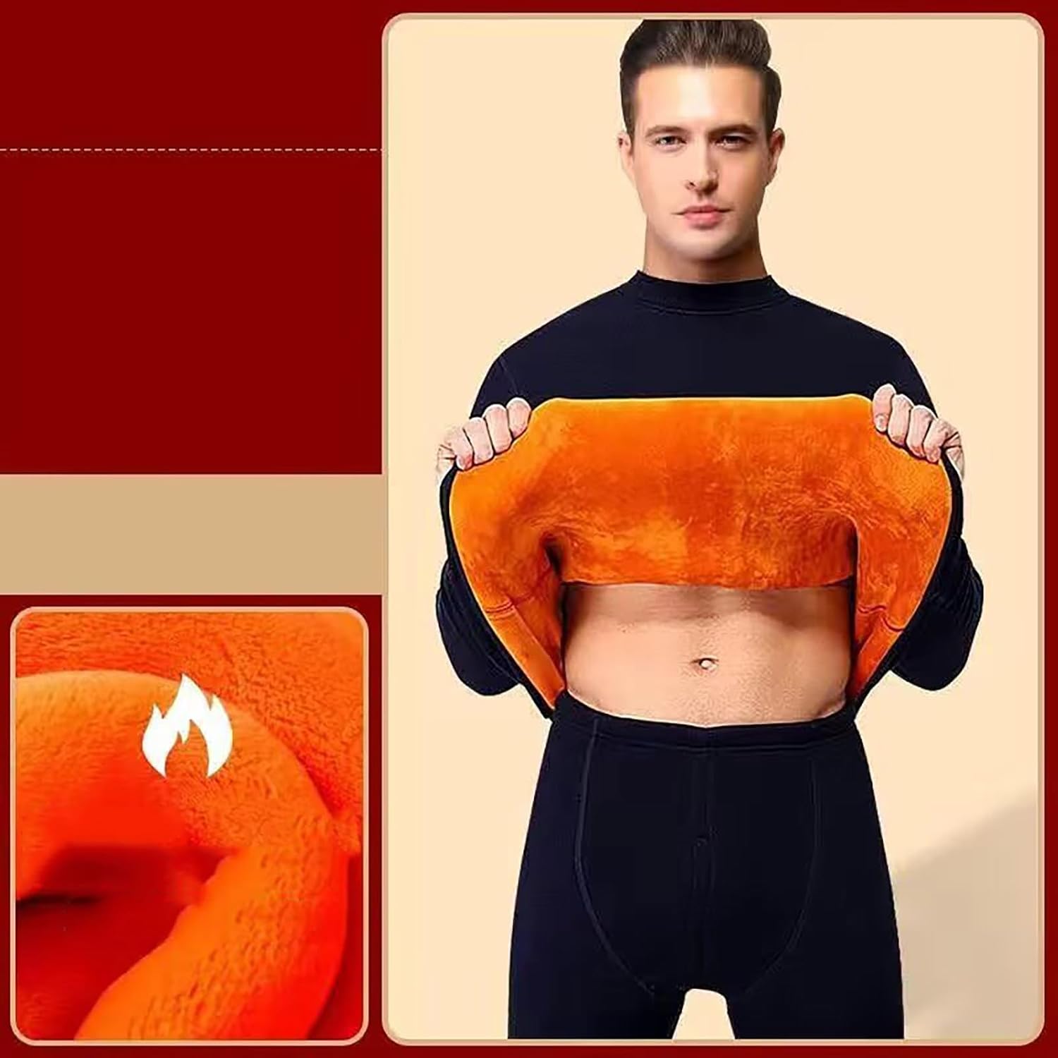 Thermal Long Johns for Men Warm Winter Mens Base Layer Pants