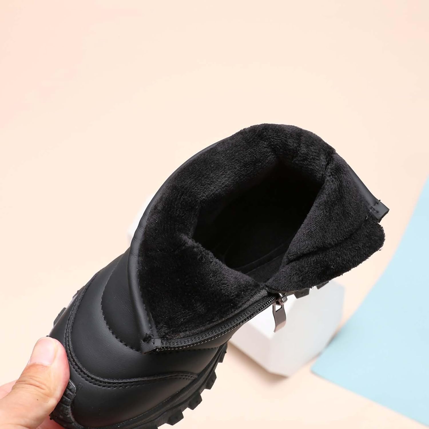 Side-Zipper Winter Booties for Kids