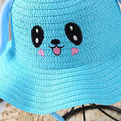 Adjustable Straw Sun Hat for Kids - UPF 50 Protection Against the Sun