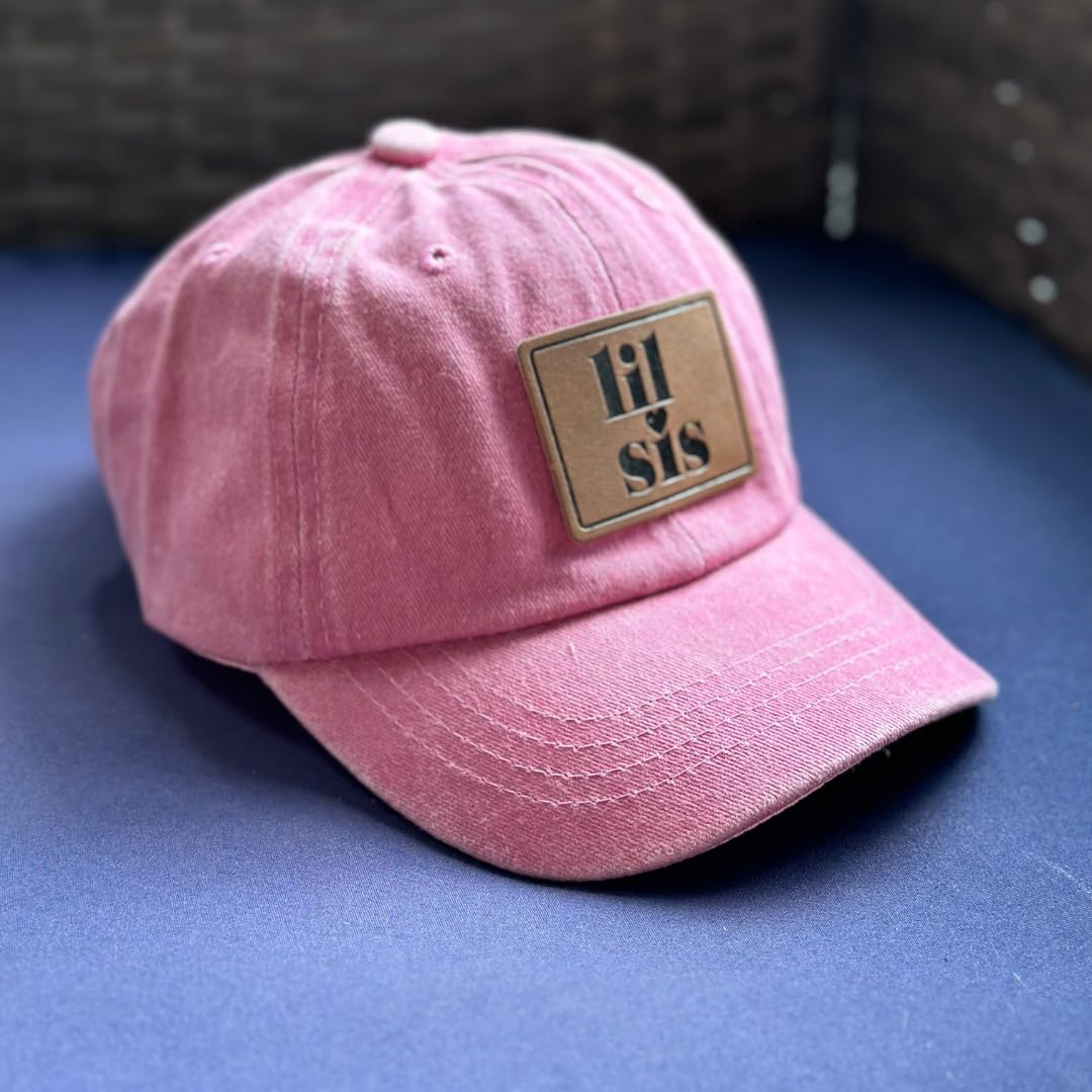 Big Sis Lil Sis Snapback Leather Patch Hat
