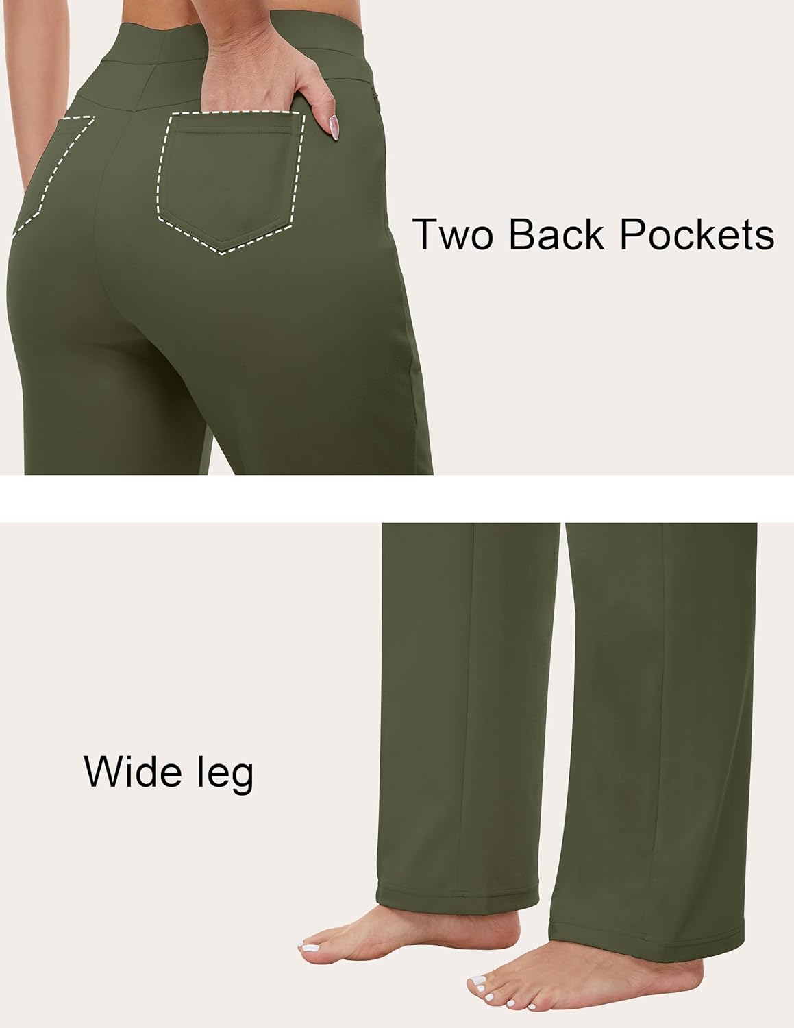 27-31 Wide-Leg Yoga Pants for Women