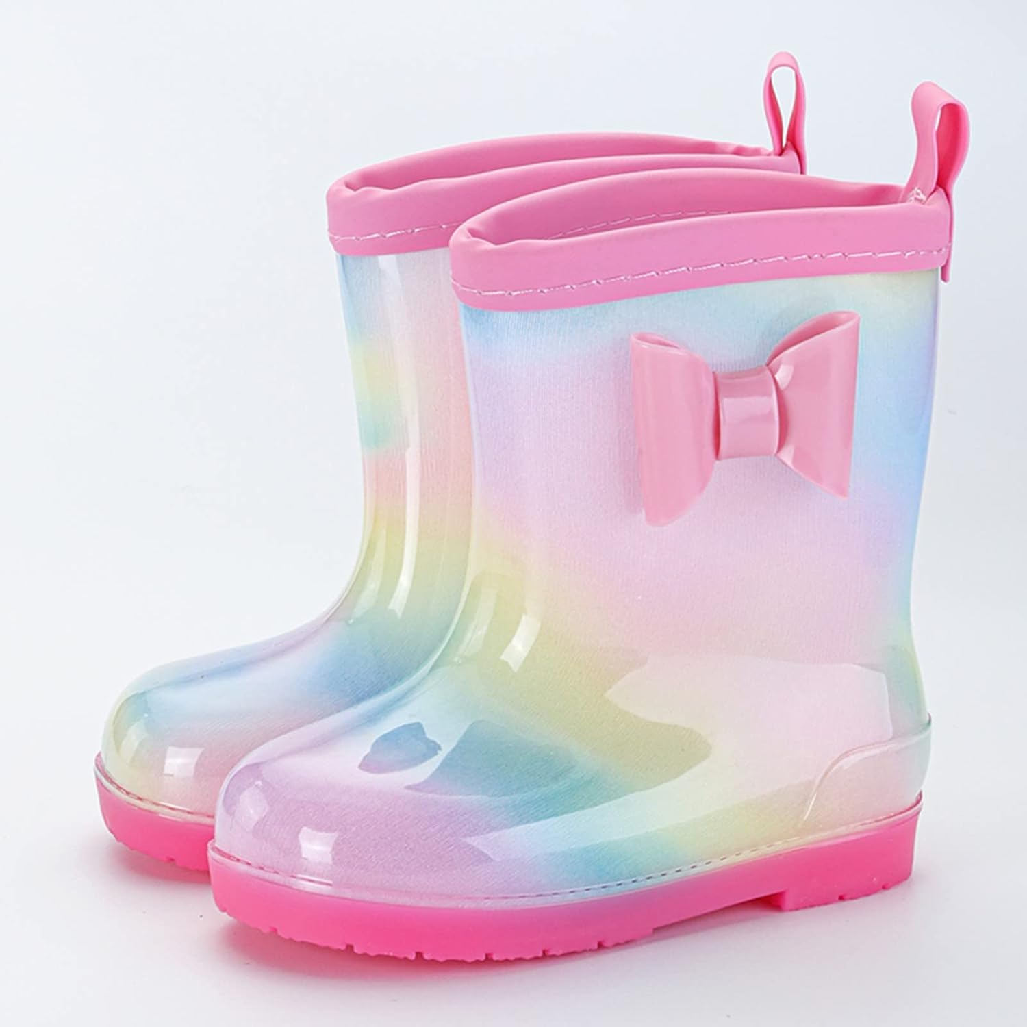 Rain Boots for Kids Waterproof Cute Easy-On