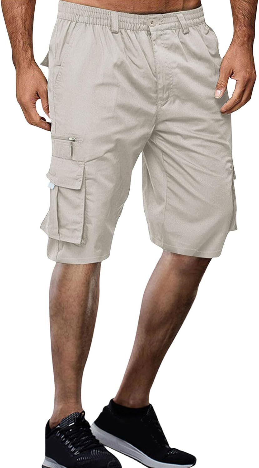 Mens Cargo Shorts Multi-Pockets Outdoor Essentials