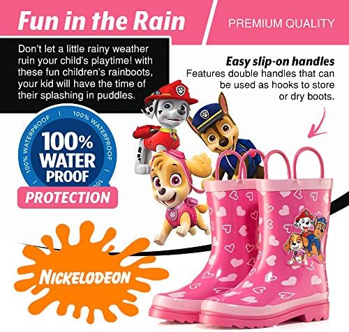 Nickelodeon Character Print Waterproof Rain Boots