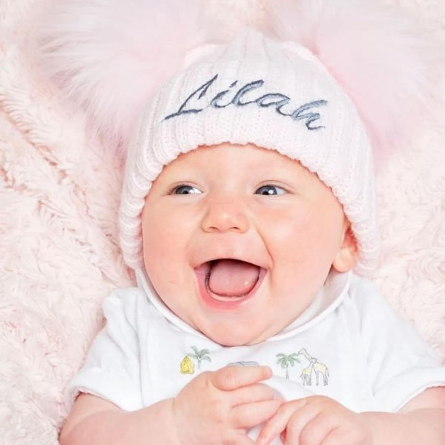 Personalised Knitted Baby Hat - Soft Wool_fsifjkl